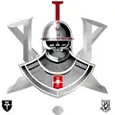 a skeleton in the armour of a Templar knight with a sword and shield in his hand, a red Templar cross on his helmet, com tattoo design idea