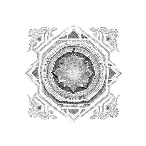 Cookie mosaic with vibrant icing colors tattoo design idea