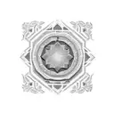 Cookie mosaic with vibrant icing colors tattoo design idea