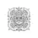 Cookie mosaic with vibrant icing colors tattoo design idea