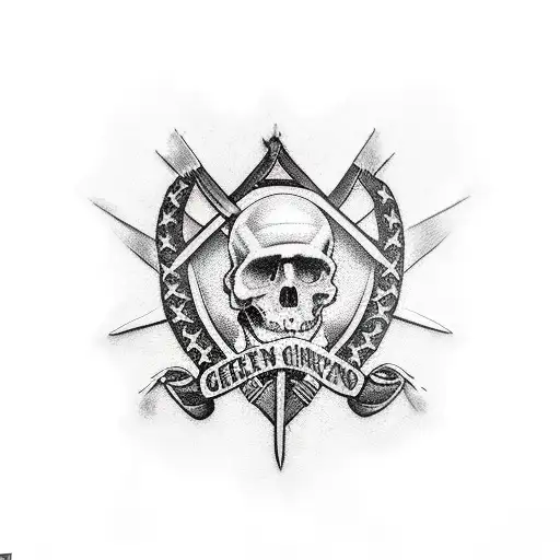 green cancer ribbon Vietnam war veteran  tattoo design idea