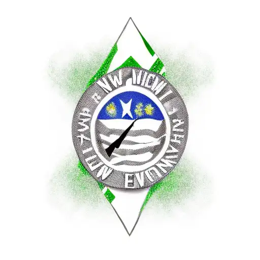 green cancer ribbon Vietnam war veteran  tattoo design idea