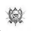 green cancer ribbon Vietnam war veteran  tattoo design idea