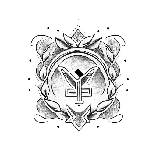 laurel wreath  tattoo design idea