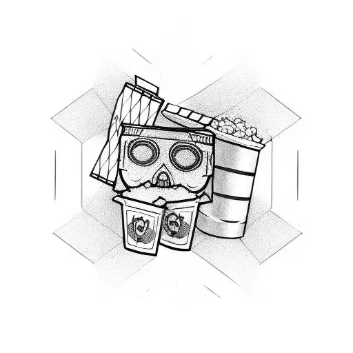 cinema tattoo design idea
