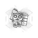 cinema tattoo design idea