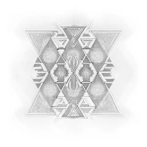 Design a tattoo depicting the Ishtar Gate of Babylon with a mystical twist tattoo design idea