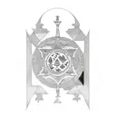 Incorporate ancient Sumerian symbols into a tattoo inspired by the Hanging Gardens of Babylon tattoo design idea