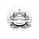 blink 182 samurai frog tattoo design idea