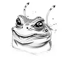 blink 182 samurai frog tattoo design idea