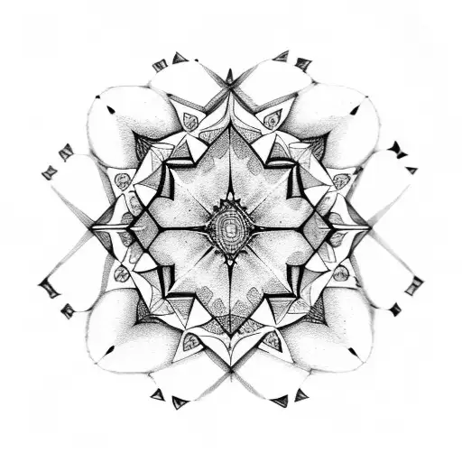 da vinci mandala tattoo design idea
