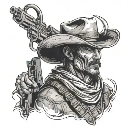 Cowboy Ghost from Call of Duty tattoo design idea