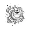 sun and moon matching tattoos tattoo design idea