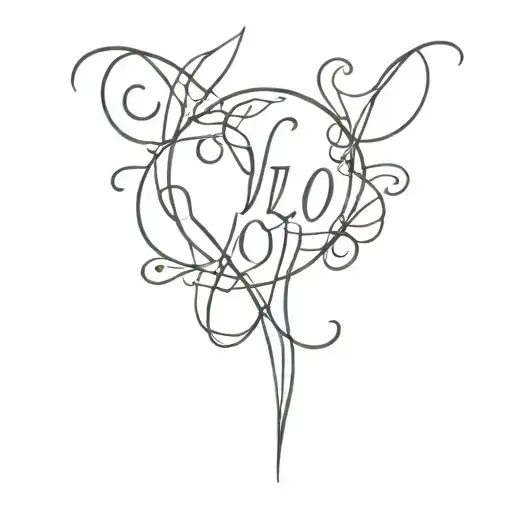 yolo text tattoo design idea