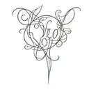 yolo text tattoo design idea