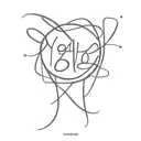 yolo text tattoo design idea