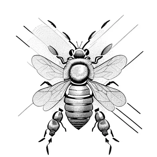 Honey Bee tattoo design idea