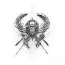 West coast rap tattoo design idea