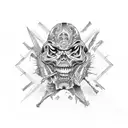 West coast rap tattoo design idea