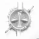 West coast rap tattoo design idea