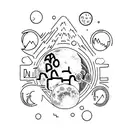 man on the moon kid cudi  tattoo design idea
