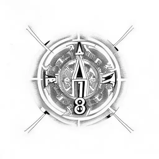"9-11" with latin numbers tattoo design idea
