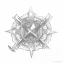 "9-11" with latin numbers tattoo design idea