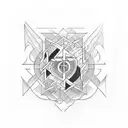 9-11 with latin numbers tattoo design idea