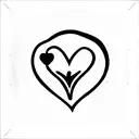 Ace of Hearts card tattoo design idea