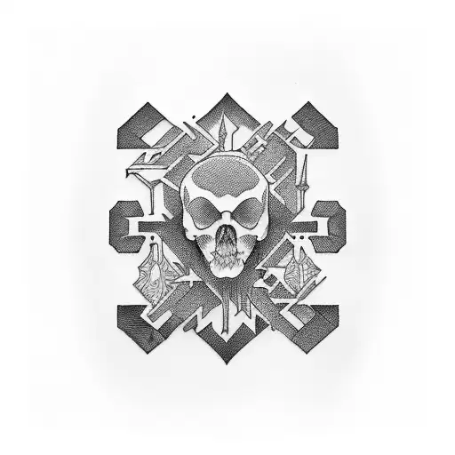 Cross the word 2 Mistake tattoo design idea