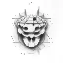 Cross the word Mistake tattoo design idea