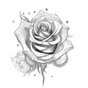 Hannah with roses tattoo design idea