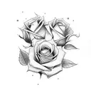 Hannah with roses tattoo design idea