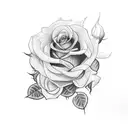 Hannah with roses tattoo design idea
