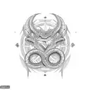 An ouroboros is a serpent or dragon eating its own tail tattoo design idea