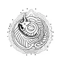 An ouroboros is a serpent or dragon eating its own tail tattoo design idea