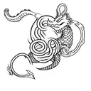 An ouroboros is a serpent or dragon eating its own tail tattoo design idea