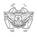 Totem with eagle, bear and turtle tattoo design idea