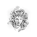 333 with Medusa  tattoo design idea