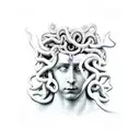 333 with Medusa  tattoo design idea