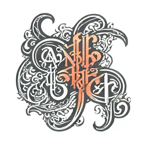 ambigram untitled masterbuten tattoo design idea