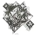 Rhombus tattoo design idea