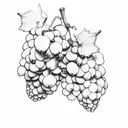 Grapes tattoo design idea