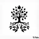 Trash polka, tree of life, steps to heaven, black birds, Nautical star, Maple leaf, Heart, Small skulls, Puzzle piece, B tattoo design idea