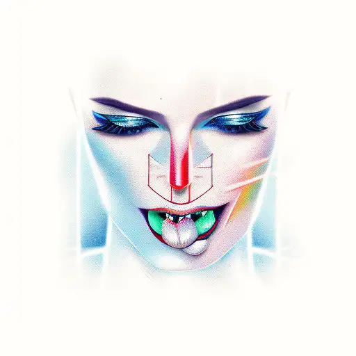 lipstick tattoo design idea