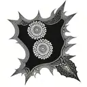 Sun  fractal tattoo design idea