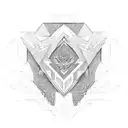 Gaming Computer Fractal tattoo design idea