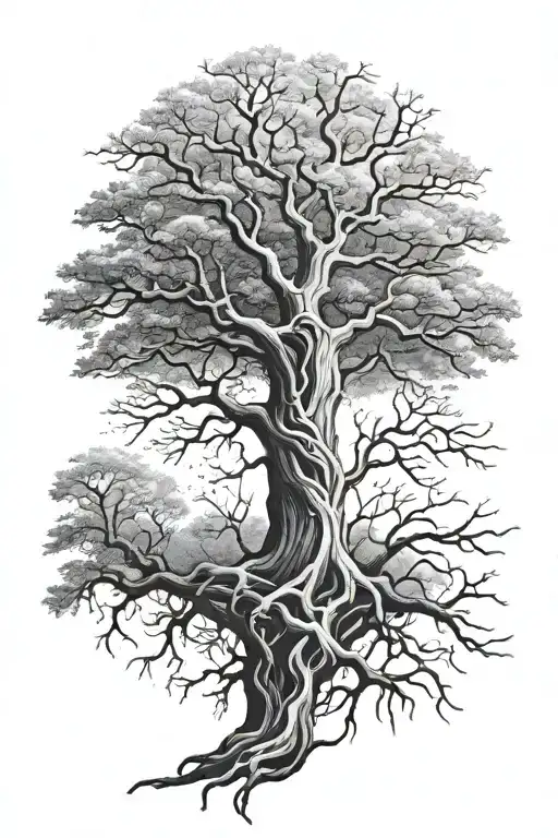 realistic cross tree root arm tattoo design tattoo design idea