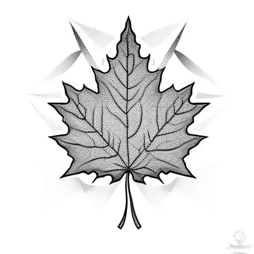 Maple Leaf tattoo design idea