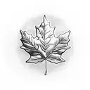 Maple Leaf tattoo design idea